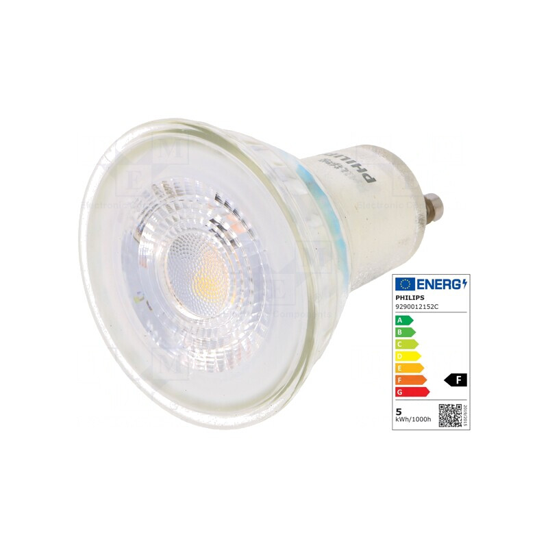 Lampă LED GU10 4.6W Alb Cald 2700K 355lm | Electronic-mag.ro | Componente Electronice Lampă LED GU10 4.6W Alb Cald 2700K 355lm | Electronic-mag.ro | Componente Electronice
