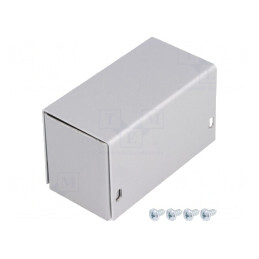 Carcasă universală aluminiu gri 38x72x43mm | Electronic-mag.ro | Componente Electronice