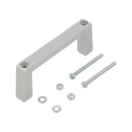 Manetă aluminiu gri 40mm 102mm 12,2mm | Electronic-mag.ro | Componente Electronice