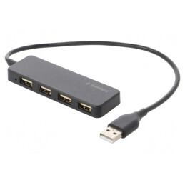 Hub USB 2.0 Negru 4 Porturi 0.3m