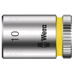 Cheie Tubulară 6 Puncte HEX 10mm 1/4 23mm Oțel Crom-Vanadium | Electronic-mag.ro | Componente Electronice