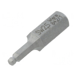 Capăt șurubelniță imbus sferic HEX 2.5mm 25mm | Electronic-mag.ro | Componente Electronice