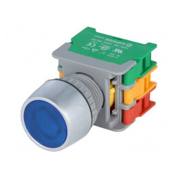 Comutator Apăsare 22mm 1 NC NO | Electronic-mag.ro | Componente Electronice
