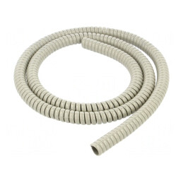 Înfăşurare spirală PVC gri 1m Ø 10mm | Electronic-mag.ro | Componente Electronice