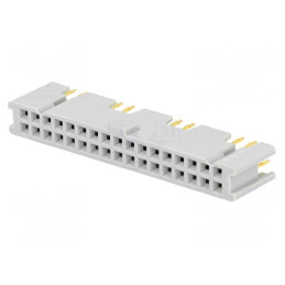 Soclu IDC Mamă 34 PIN THT Aurit 2,54mm 3A | Electronic-mag.ro | Componente Electronice