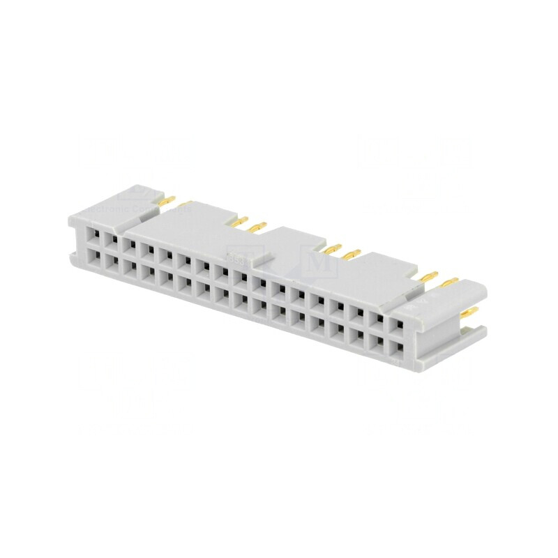 Soclu IDC Mamă 34 PIN THT Aurit 2,54mm 3A | Electronic-mag.ro | Componente Electronice