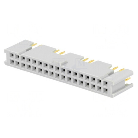 Soclu IDC Mamă 34 PIN THT Aurit 2,54mm 3A | Electronic-mag.ro | Componente Electronice