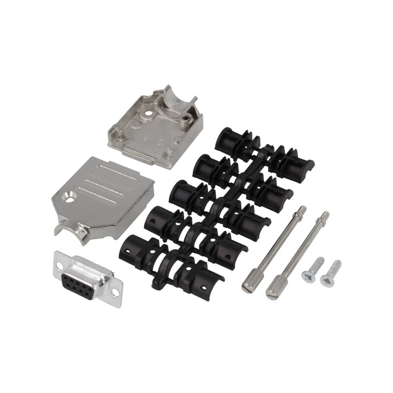 Mufă D-Sub 9 PIN Neagră pentru Lipire pe Cablu - Set Complet | Electronic-mag.ro | Componente Electronice Mufă D-Sub 9 PIN Neagră pentru Lipire pe Cablu - Set Complet | Electronic-mag.ro | Componente Electronice