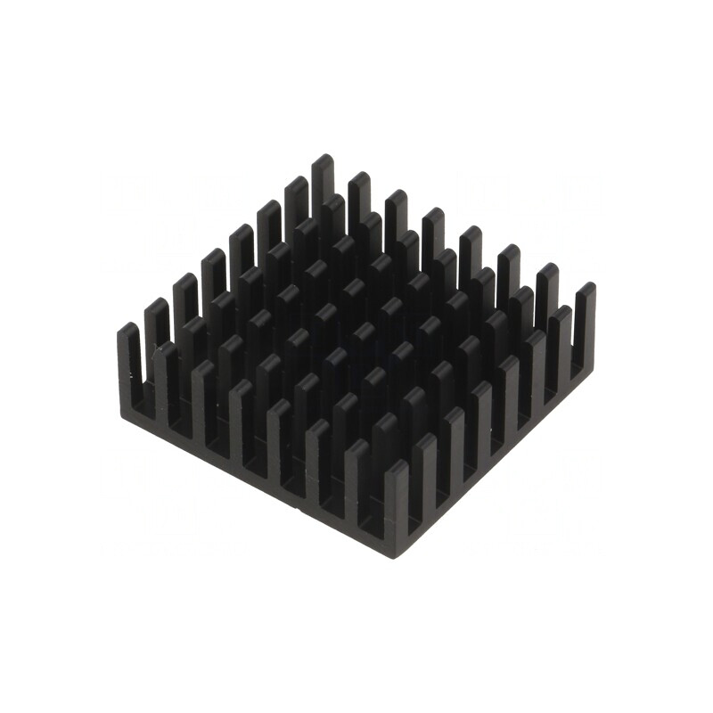 Radiator Aluminiu Negru 29x29x10mm | Electronic-mag.ro | Componente Electronice