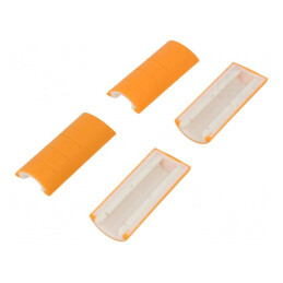 Colțuri din cauciuc portocalii 33mm - set 4 bucăți | Electronic-mag.ro | Componente Electronice
