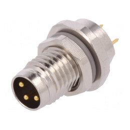 Conector M8 Tată 3P IP67 60V 2.5-4mm | Electronic-mag.ro | Componente Electronice