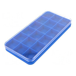 Container cu Partiții Albastru Transparent | Electronic-mag.ro | Componente Electronice