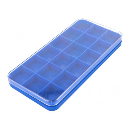 Container cu Partiții Albastru Transparent | Electronic-mag.ro | Componente Electronice