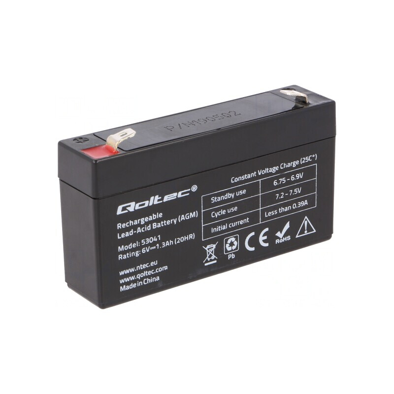 Baterie plumb-acid 6V 1.3Ah AGM fără întreținere | Electronic-mag.ro | Componente Electronice Baterie plumb-acid 6V 1.3Ah AGM fără întreținere | Electronic-mag.ro | Componente Electronice
