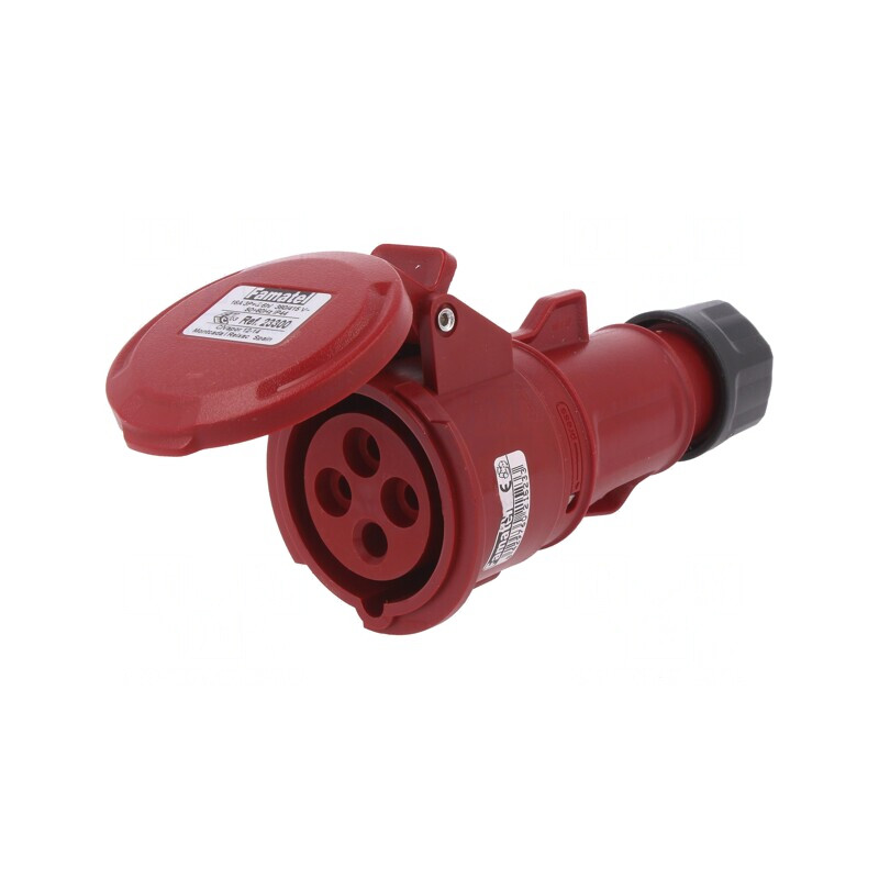 Conector AC Trifazat 16A 380/415V Soclu Mamă | Electronic-mag.ro | Componente Electronice