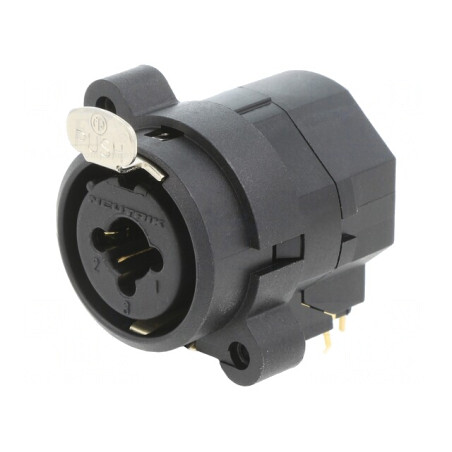 Soclu Jack 6,3mm XLR Mamă 90° THT Combo 3A | Electronic-mag.ro | Componente Electronice