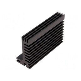 Radiator extrudat TO220 TOP3 negru 84x55x28 mm | Electronic-mag.ro | Componente Electronice