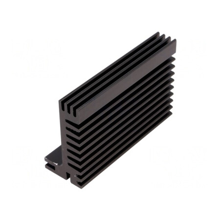 Radiator extrudat TO220 TOP3 negru 84x55x28 mm | Electronic-mag.ro | Componente Electronice