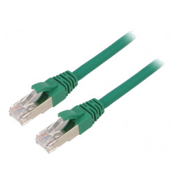 Patch Cord Cat.6a S/FTP LSZH Verde | Electronic-mag.ro | Componente Electronice