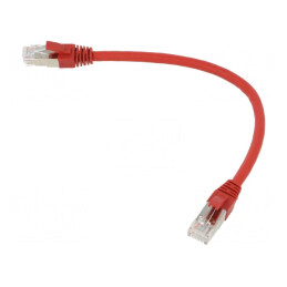 Patch Cord Ethernet Cat.6a S/FTP LSZH Roșu | Electronic-mag.ro | Componente Electronice