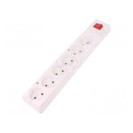 Conector alimentare AC splitter 2P 250V 16A Alb IP20 | Electronic-mag.ro | Componente Electronice