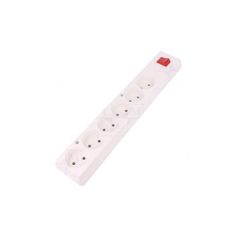 Conector alimentare AC splitter 2P 250V 16A Alb IP20 | Electronic-mag.ro | Componente Electronice
