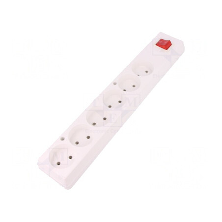 Conector alimentare AC splitter 2P 250V 16A Alb IP20 | Electronic-mag.ro | Componente Electronice