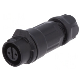 Conector Circular Mufă 12mm 2 PIN Aurit 5A Mamă | Electronic-mag.ro | Componente Electronice