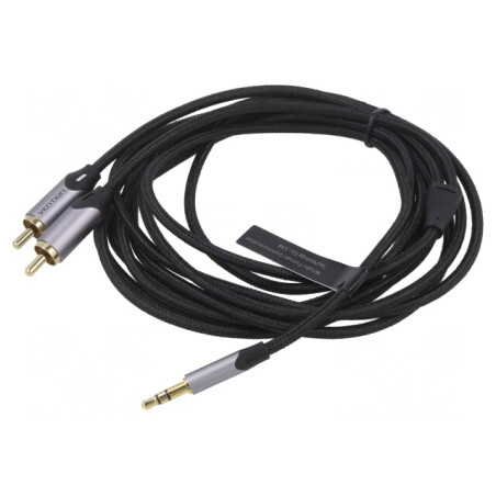 Cablu Audio Jack 3.5mm la RCA 3m Aurit | Electronic-mag.ro | Componente Electronice