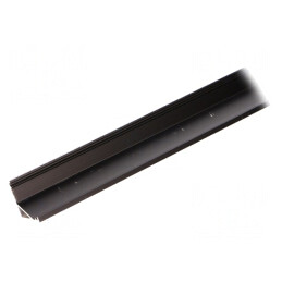 Profil Aluminiu Negru 1m pentru Module LED în Unghi | Electronic-mag.ro | Componente Electronice