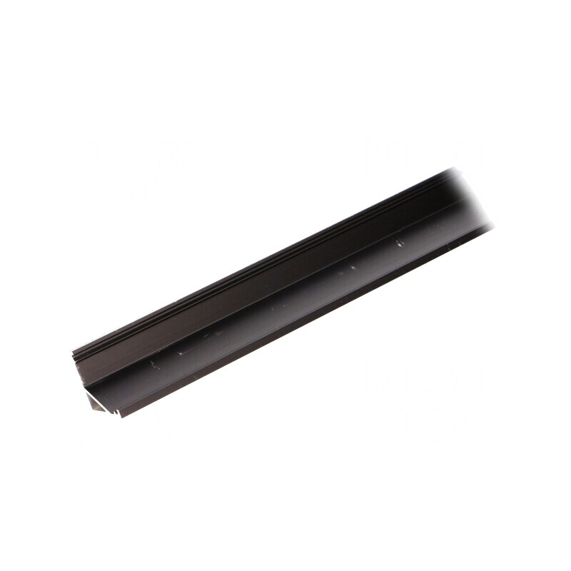 Profil Aluminiu Negru 1m pentru Module LED în Unghi | Electronic-mag.ro | Componente Electronice