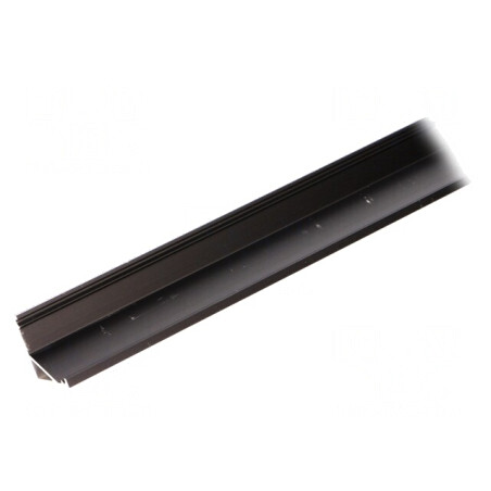Profil Aluminiu Negru 1m pentru Module LED în Unghi | Electronic-mag.ro | Componente Electronice