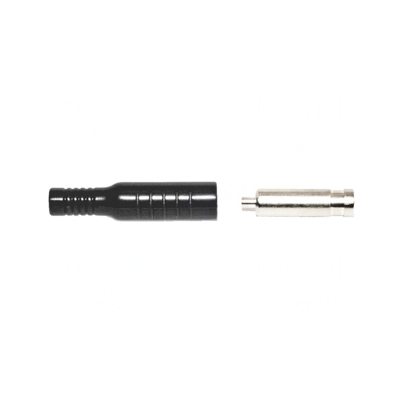 Soclu Banană 4mm 15A Negru Nichelat pentru Cablu | Electronic-mag.ro | Componente Electronice