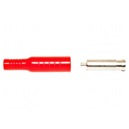 Soclu Banană 4mm 15A Roșu pentru Cablu