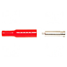 Soclu Banană 4mm 15A Roșu pentru Cablu | Electronic-mag.ro | Componente Electronice