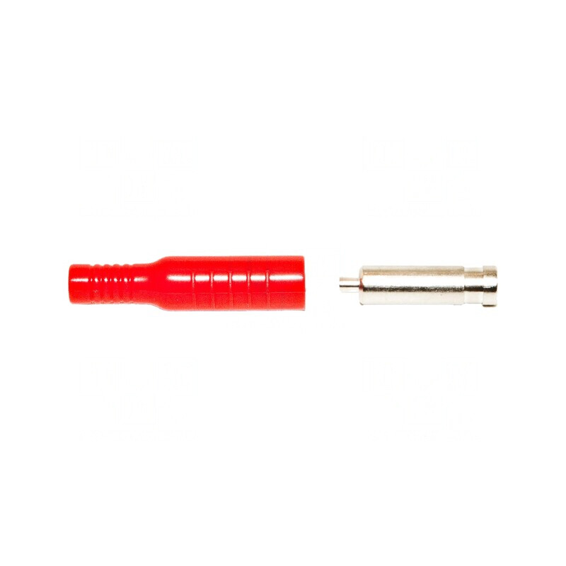 Soclu Banană 4mm 15A Roșu pentru Cablu | Electronic-mag.ro | Componente Electronice