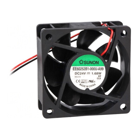 Ventilator axial 24VDC 60x60x25mm 39,7m3/h | Electronic-mag.ro | Componente Electronice