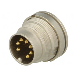 Conector M16 Soclu Tată 7Pin 5A 60V IP40 | Electronic-mag.ro | Componente Electronice