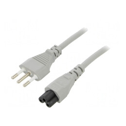 Cablu Alimentare IEC C5 PVC 3m 10A | Electronic-mag.ro | Componente Electronice