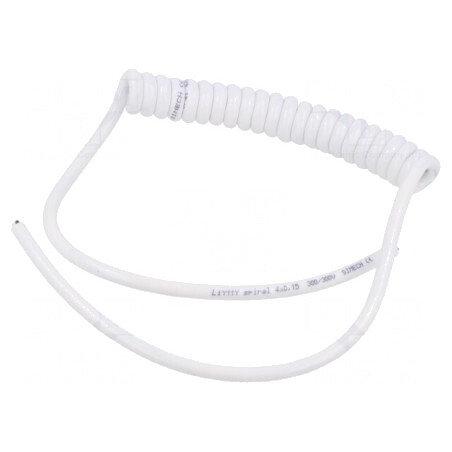 Cablu spiralat alb 4x0,15mm2 0,1m-0,4m 300V | Electronic-mag.ro | Componente Electronice