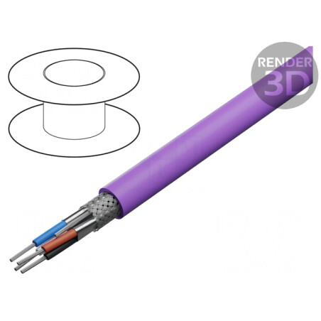 Cablu DeviceNet Cu FRNC Violet 22AWG/24AWG | Electronic-mag.ro | Componente Electronice