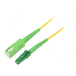 Patch cord fibră OS2 LC/APC-SC/APC 5m galben LSZH | Electronic-mag.ro | Componente Electronice