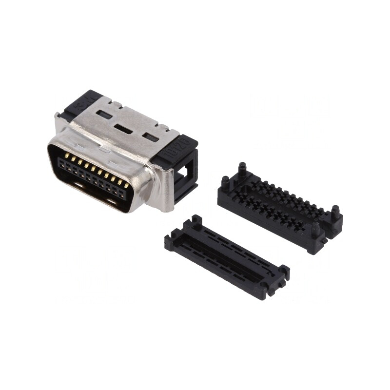 Conector MDR 20-Pin Ecranat pe Cablu Poliester Mufă Tată | Electronic-mag.ro | Componente Electronice