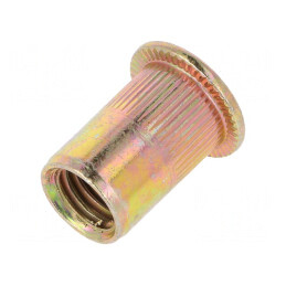 Piuliță nit M10 oțel 12.8mm 21mm cap plată | Electronic-mag.ro | Componente Electronice