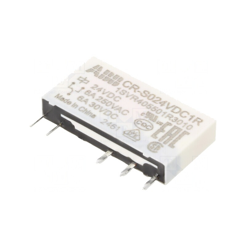 Releu Miniatură SPDT 24VDC THT CR-S | Electronic-mag.ro | Componente Electronice