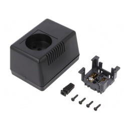 Carcasă pentru alimentator fără împământare 65x90x57mm | Electronic-mag.ro | Componente Electronice