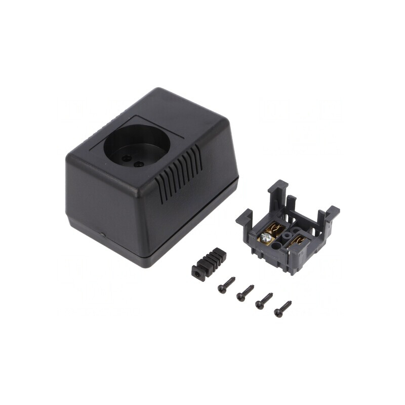 Carcasă pentru alimentator fără împământare 65x90x57mm | Electronic-mag.ro | Componente Electronice Carcasă pentru alimentator fără împământare 65x90x57mm | Electronic-mag.ro | Componente Electronice