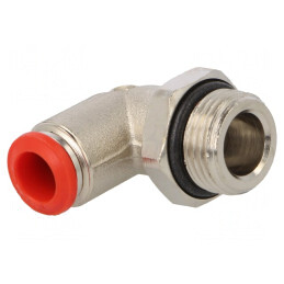Racord Push-in Unghiular Alamă Nichelată | Electronic-mag.ro | Componente Electronice