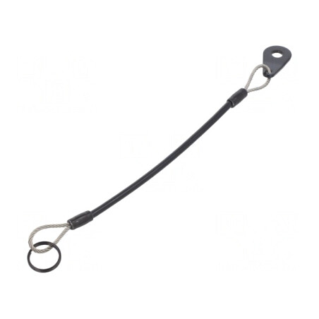 Cablu de asigurare PVC oțel inoxidabil 150mm | Electronic-mag.ro | Componente Electronice