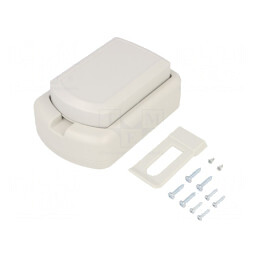 Carcasă de Specialitate ABS Gri IP54 Kit KM-100/BK și KM-100/G | Electronic-mag.ro | Componente Electronice